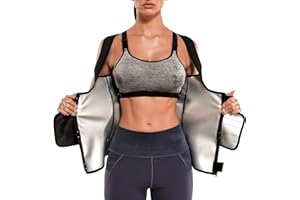 Junlan Schwitzgürtel Zum Abnehmen Korsett Damen Bauchweg Sauna Shirt Taillenformer Fitness Thermo Sauna Suit Hot Polymer Sauna Weste Damen
