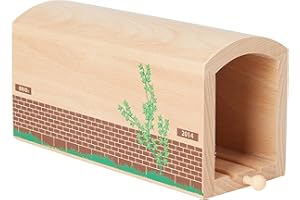 BRIO World Wooden Tunnel Train for Kids Age 3 Years Up - Compatible with all BRIO Railway Sets & Accessories