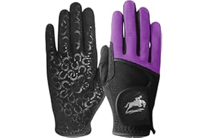 FINGER TEN Gants d'équitation pour Femmes – qualité supérieure pour Femmes – Gants d'équitation en Maille Respirants, légers et Confortables – Lot de Couleurs d'été