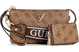 GUESS Latona Mini Triple Compartment Top Zip