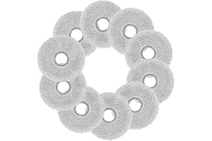 VIEWALL Lot de 10 Serpillères pour ECOVACS DEEBOT T30 Pro Omni,T30S Pro/Combo/Complete,T50 Omni/Pro/Max,N30 Pro,X5,X2 Microfibre Améliorée, Douce, Lavable et Réutilisable Chiffons