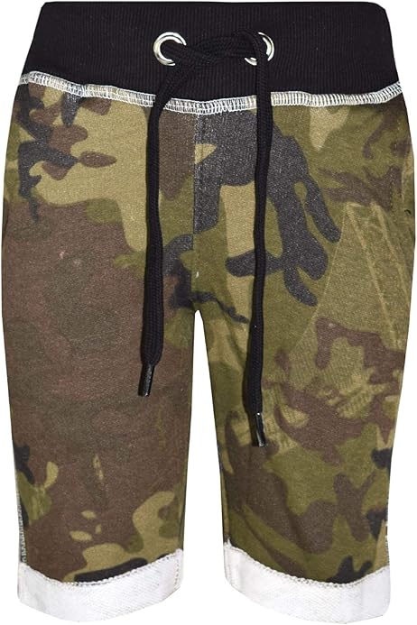 Pantaloncini Cargo Bambini Mountain Warehouse - Cotone 100%, Stampati, Vita Regolabile