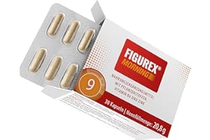 FIGUREX Morning Keto Stoffwechsel* Kapseln mit Koffein - 9-fach Formel mit Vitamin B6 zur Verringerung von Müdigkeit mit Vitaminen und Pflanzenstoffen, 30 Kapseln