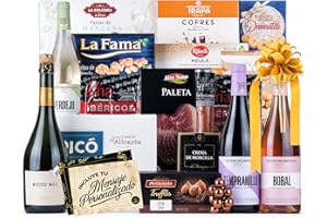 CIA&CO Cesta de Navidad con Ibericos de Bellota Gourmet 2025 (Lote 206) · Incluye Paleta Ibérica, Brut, Vinos Faustino, Dulces Selectos y Tarjeta Personalizable · Regalo Corporativo, Familiar o Personal