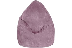 ‎DREAMROOTS DreamRoots Sitzsack Cord Kinder Sitzsäcke Mädchen Jungen70x70x105cm - Sitzsack mit Füllung,Lehne und Bezug - Bean Bag Chair