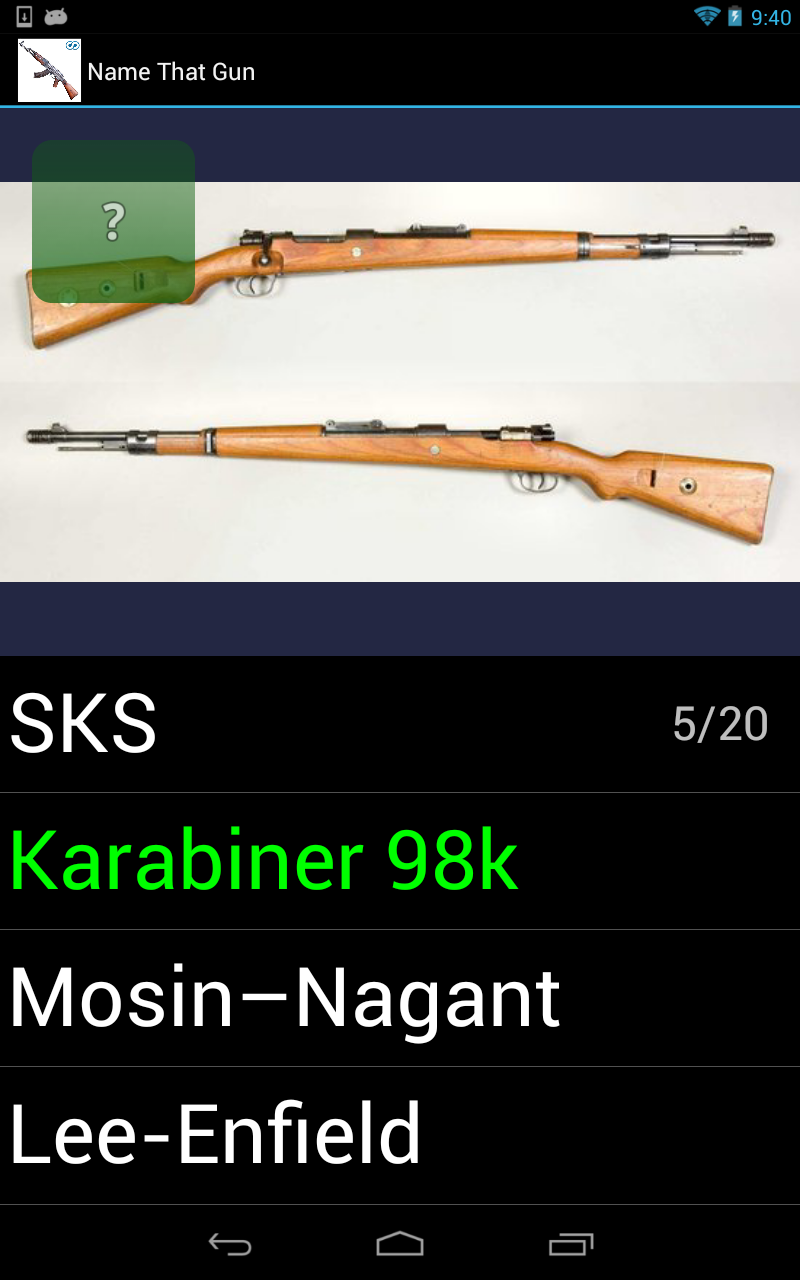 Name That Gun Quiz Amazon.co.uk Appstore for Android