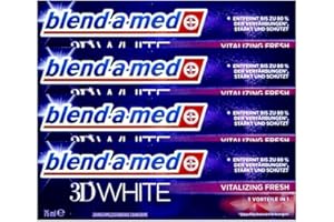 HEALTHING 4x Blend-a-med 3D White Vitalizing Fresh 75ml, 3in1, Zahnschmelz schonend
