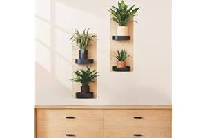 SWIRLCOLOR Naklejki ścienne z roślinami 2 szt., realistyczna zielona roślina doniczkowa 3D naklejki ścienne usuwalna naklejka ścienna do salonu sypialni łazienki kuchni biura dekoracja