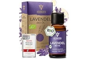 ‎HELDENGRÜN Heldengrün® BIO Lavendelöl [100% NATURREIN] Lavandula angustifolia - Echtes Lavendelöl: floral, frisch & voller Seele - Aromatherapie Lavendel - Ätherisches Öl