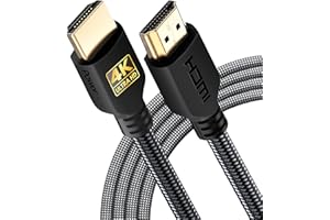 PowerBear Cavo HDMI 4K 3 m | Alta velocità, nylon intrecciato e connettori dorati, 4K a 60 Hz, Ultra HD, 2K, 1080P, ARC e CL3 | per laptop, monitor, PS5, PS4, Xbox One, Fire TV e altro ancora