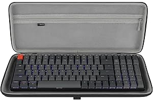 Geekria Coque Clavier Étui de clavier 90 % à 96 %, sac de transport rigide pour clavier de jeu mécanique sans fil 100 touches, compatible avec Keychron K4, RK ROYAL KLUDGE RK96 90 %, RK100