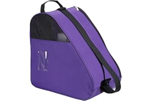 GKSTLY Roller Skate Bag, Breathable Ice/Inline/Roller Skate Carry Bag, Shoulder and Top Handle Oxford Tote Rollers Skating Bags, Thickened Roller Storage Bags for Women Men Adults and Kids(Pink)