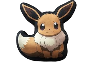 LYO POKEMON CUSCINO EVOLI 40CM - Materiale ultra morbido - Peluche comodo e piacevole da stringere - Regalo per fan e appassionati - Giocattolo decorativo - Dimensioni: 40cm x 40 cm