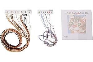 DIMENSIONS Kitty strabico Needlepoint Mini Kit-5 "X 5" cucita In filato & Thread