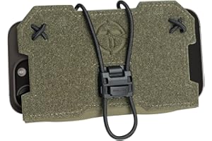TOPTACPRO Pochette de Téléphone Admin Tactique pour Gilet Porte-Plaque Molle Porte-Téléphone Portable Porte-Téléphone Portable Boucle Magnétique à Dégagement Rapide 500D Nylon