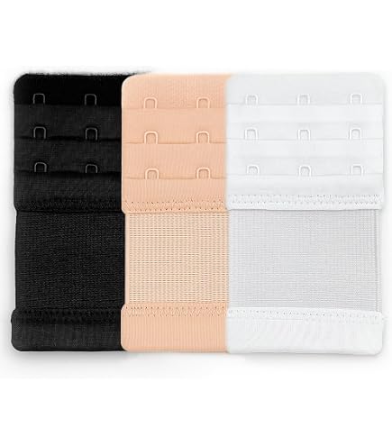 Kit 9 Extensions De Soutien-gorge - 2, 3 Et 4 Crochets En Noir, Blanc Et Nude - Ajustable Pour Grossesse Ou Gain De Poids