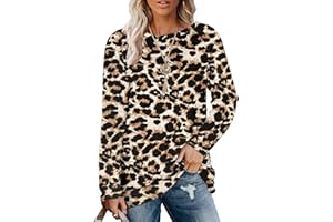 MOLERANI Sweatshirt Damen Langarmshirt Rundhals Oversize Pullover Oberteile Freizeit T Shirts für Herbst Winter S-3XL