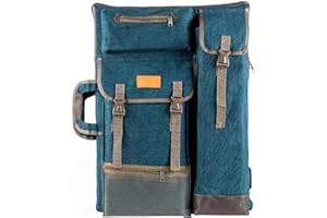 TRANSON Art Portfolio Case Artist Backpack Canvas Bag Large 26” x 19.5”
