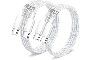 LEMSEN iPhone 15 16 Cable USB C Carga Rapida [1M+2M 2Pack], 60W Nylon Cable Cargador Tipo C Cable Apple USB-C para iPhone 17 16 15 Pro Max/Plus,iPad Pro/Air/Mini 7 6,iPad 10 11 Gen,MacBook