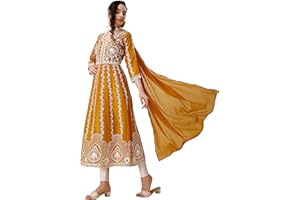 EthnicJunction Damen Anarkali Kurta-Pyjama-Sets