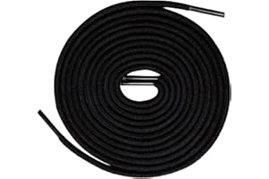 TIESTRA Cordones Redondos de Botas, Cordones Resistente y Duraderos para Botas, Calzado de Seguridad y Zapatos de Senderismo - Poliéster, 75-150 cm, 19 Colores