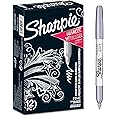 Sharpie Metallic Permanent Markers | Fine Point | Silver | 12 Count