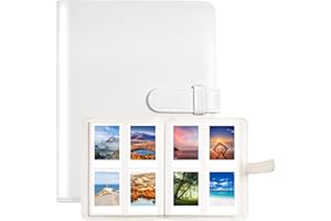 Jokisa Album Photo avec 256 Pochettes, Mini Album Photo pour Fujifilm Instax Mini 12 11 9 8+ 8 99 40 Appareil Photo Instantané, pour Polaroid PIC-Snap 300, Sprocket HP, Kodak Mini 2x3'' Film