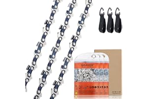 Savior 14 Inch (35 cm) Chainsaw Chain Compatible with Makita DUC353, Bosch AKE 35 S, Einhell, Husqvarna, Oregon and More - 3/8" LP .043" Gauge 52 Links, 3-Pack Replacement Chain
