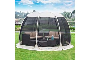 Alvantor Pop Up Mosquito Net Gazebo for 6 10 15 Persons with Side Mosquito Net Sun Shelter UV Resistant for Garden, Patio, Backyard