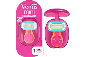 Gillette Venus Snap Cosmo rosa med extra smidig kvinnors On-the-Go rakhyvel - 1 handtag + 1 påfyllning