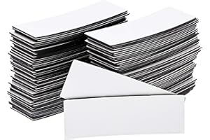 JUVALE 100 Pack Magnetic Whiteboard Strips, Dry Erase Magnets to Write On, 7.6 x 2.5 cm