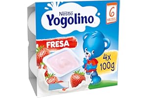 Yogolino Nestlé Fresa a Partir de 8 Meses, 4 x 100g