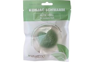 ‎NAWEMO Konjac Schwamm Aloe Vera, für trockene Haut
