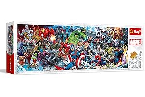 Trefl Dołącz do Uniwersum Marvela Puzzle Panoramiczne 1000 Elementów o Wysokiej Jakości Nadruku, od 12 lat