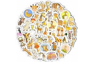 PADABAYKA Giraffe Stickers for Water Bottles, Scrapbooking, Laptop Stickers, Giraffe Party Gifts and Decorations, Cute Giraffe Gifts - Giraffe Stickers