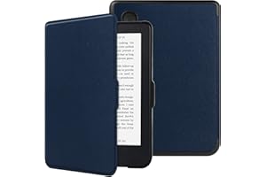 HGWALP Slimshell Coque de Protection pour 6" Kobo Clara Colour Liseuse eBook/Kobo Clara BW 2024 eReader/Kobo Liseuse Clara 2E 2022, Étui Housse Protection Magnétique Smart Cover-Navy