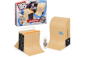 Tech Deck, Danny Way Mega Half Pipe X-Connect Park Creator, anpassbares Rampenset mit besonderem Plan B Fingerboard, Kinderspielzeug für Jungen und Mädchen
