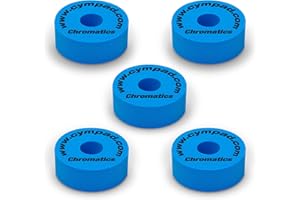 Cympad Chromatics Set Bleu, Feutre Cymbal 40/15mm, 5 Pièces. Améliore le Son et la Performance des Cymbales de Batterie. Empêche le Bruit dans le Support de Cymbale.