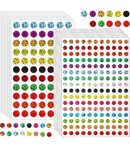 8 Feuille 632 Pièces Autocollants Étoiles Feuille Étiquettes Autocollantes Étoile de Récompense