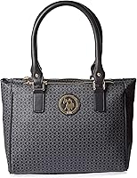 U.S. Polo Assn. Leather Tote Bag for Women - Black