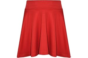 A2Z 4 Kids Girls Plain Skater Skirt for School Trendy Soft Feel Comfortable Summer Fashion Outfit Clothing Age 2-13 Years