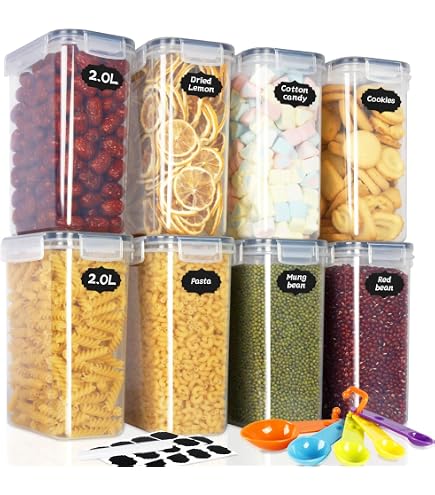 Boîtes De Conservation Alimentaire Hermétiques Triangulaires - Lot De 3 Tailles (450ml, 650ml, 800ml) Sans BPA, Pour Farine, Sucre, Céréales