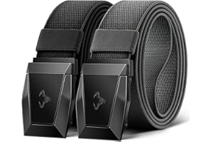 KEMISANT Taktischer Gürtel 2er, Gürtel Herren Arbeitsgürtel Militär Wandern 38mm,Schnellverschluss Metallschnalle