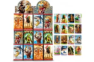 DYIOTF 48 stycken italienska Brainrot-samlarkort, set med 6 kuvert med Shan Hai Jing mytologiska djur, Flashcard, pedagogiska