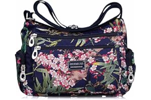 NOTAG Torby crossbody dla kobiet nylonowa torba na ramię kwiatowe torebki i torebki z wieloma kieszeniami (ZN)