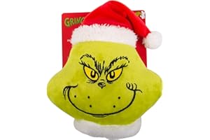 Fizz Creations The Grinch Christmas Dog Chew Toy. Quietschendes Haustier-Kauspielzeug Offizielles Lizenzprodukt von The Grinch Merchandise.