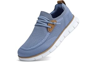 KEEZMZ Scarpe da Barca Uomo Comode Scarpe da Ginnastica Basse Slip On Loafer Mocassini Leggera Sneaker Scarpe da Guida Casual