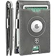 TRAVANDO AirTag* Wallet Mens Wallet with Money Clip Air Tag Wallet Card Holder RFID Blocking Bifold Gifts for Men (Grey)