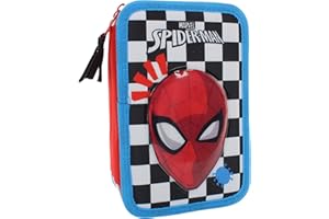 il megastore dei giocattoli e Giochiamo Astuccio Spiderman 3 Scomparti e 3 Cerniere Astuccio Spider-man Scuola Porta Penne e Colori Completo di Cancelleria con Triplo Scomparto (Spiderman)