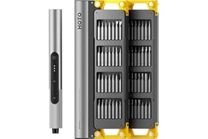 HOTO SNAPBLOQ S-A01 Juego de Destornillador Eléctrico de Precisión, 56 en 1 Mini Destornilladores con 3 Torque, Kit de Herramientas para Reparación de Electrónicos, Teléfonos, Portátiles y DIY